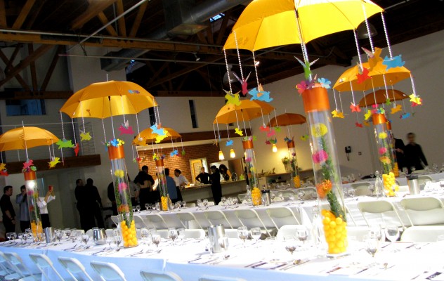 Flying Pig Centerpieces - The Room