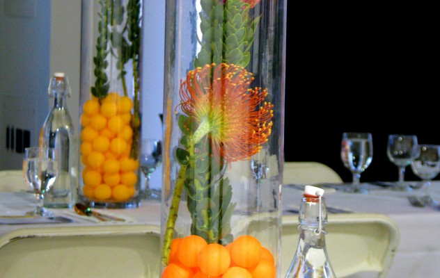 Flying Pig Centerpieces - Ping Pong Balls